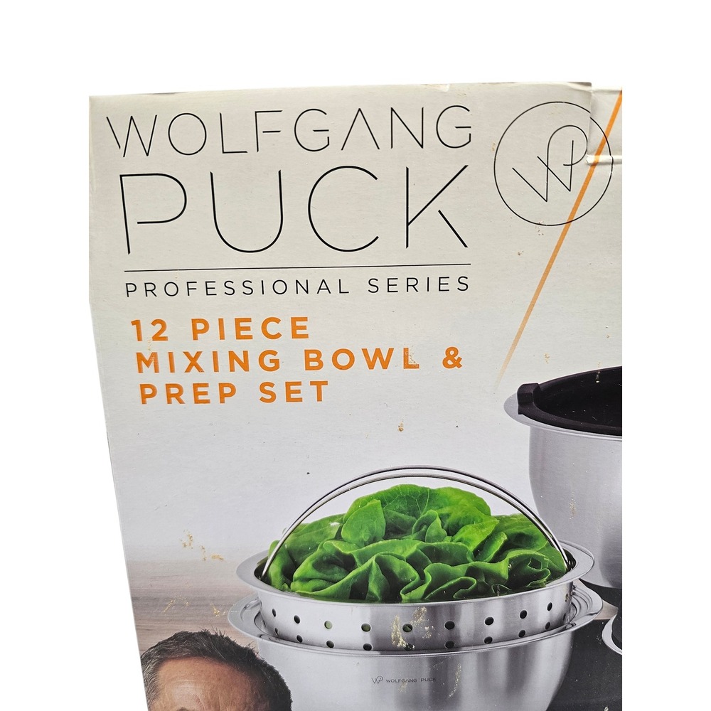 Wolfgang Puck Professional Series‎ 12 Piece Stainless Steel Mixing Bowl Prep Set